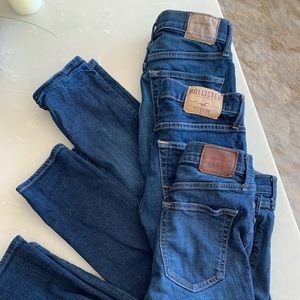 3 pairs of young men skinny jeans